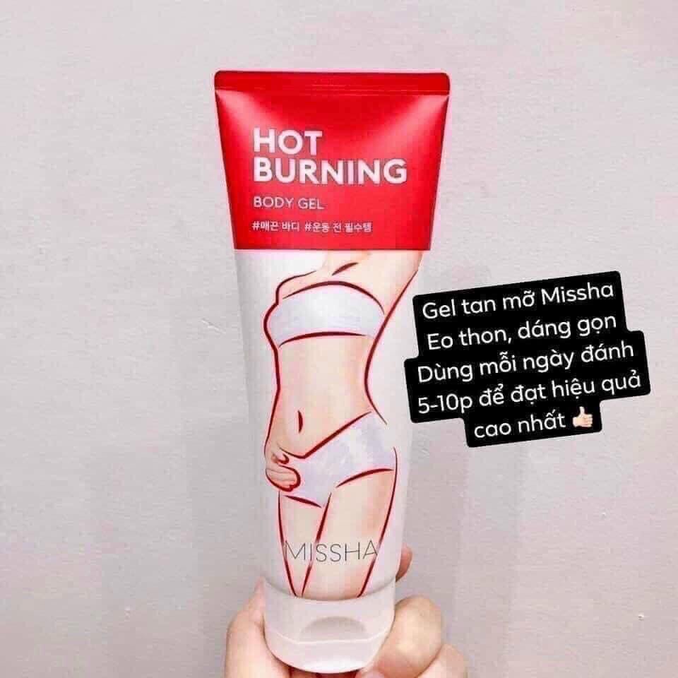 Kem Tan Mỡ Bụng Đùi Missha Hot Burning Perfect Body Gel Hàn Quốc - Gel Giảm Rạn Nứt Sau Sinh