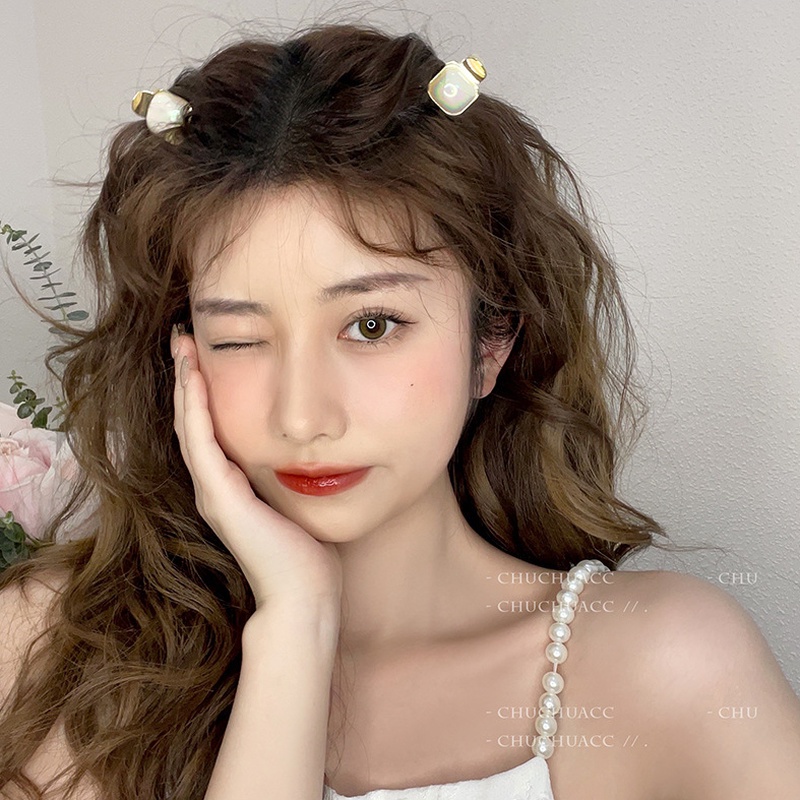 Kẹp Tóc Hình Trái Tim Đính Ngọc Trai Dễ Thương Phong Cách Hàn Quốc Cho Nữ