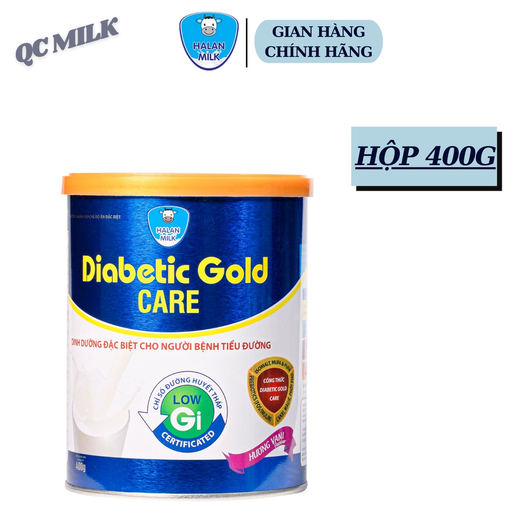 Sữa tiểu đường Diabetic gold care 400g900g giúp ổn định đường huyết,Halanmilk