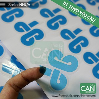 Tem nhựa In theo yêu cầu - Decal Tem nhãn Sticker chống thấm nước