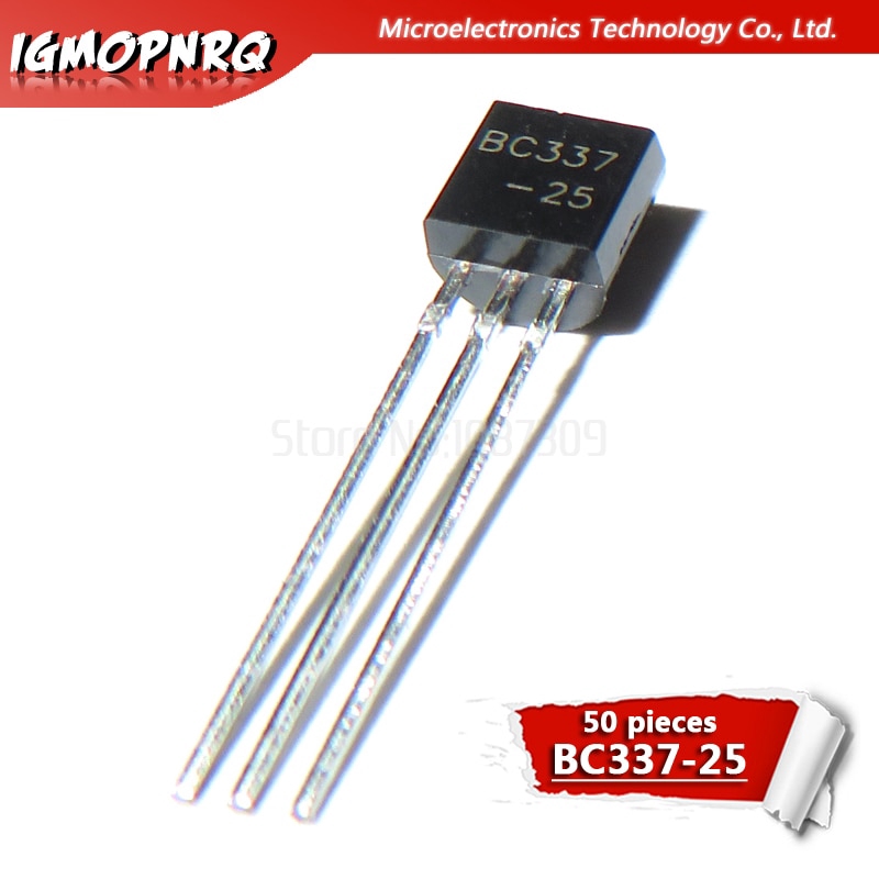 Bộ 50 transistor lưỡng cực BC337-25 BC337 TO-92 - BJT NPN 50Vcbo 45 Vceo 800mA 625mW chính hãng