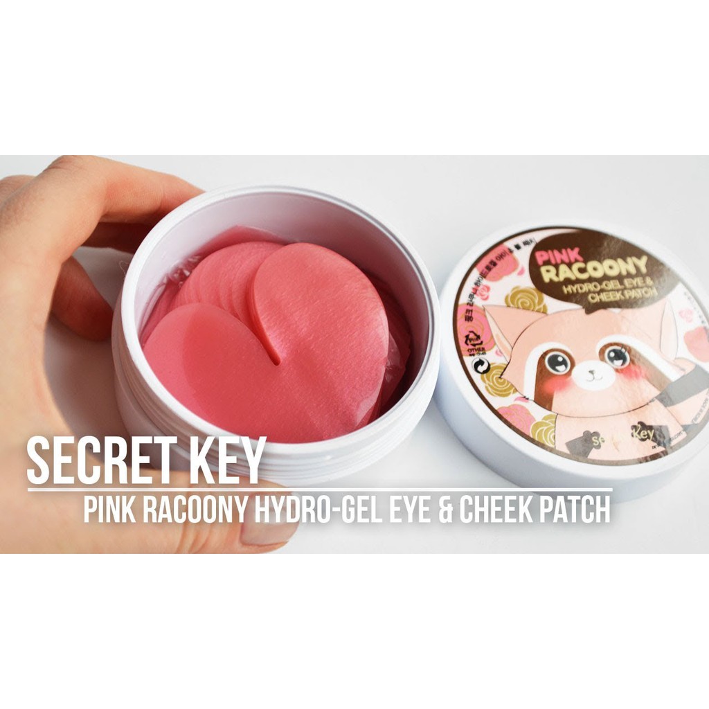 Mặt Nạ Mắt Secret Key Pink Racoony Hydro-Gel Eye &amp; Cheek Patch