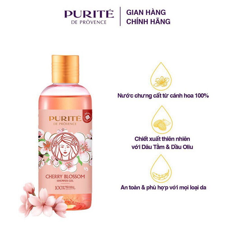 Sữa Tắm Purité Sáng Mịn Hoa Anh Đào 250ml