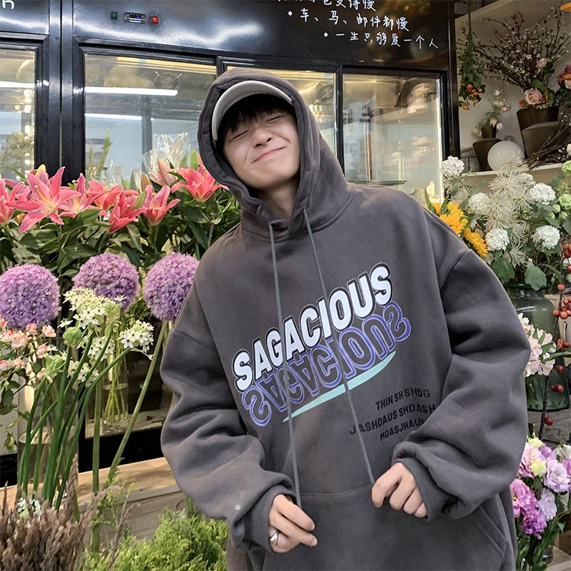 Áo Hoodie Nam Nữ Unisex In Chữ Trước Ulzzang
