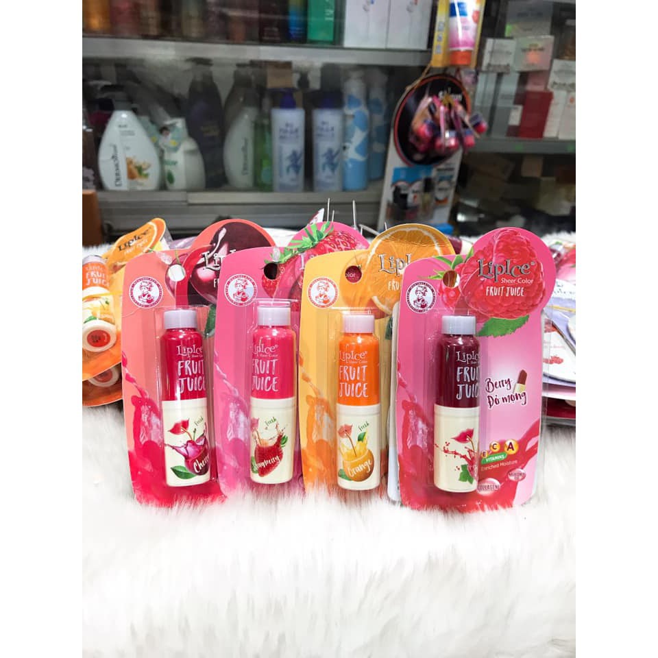 Son dưỡng có màu Lipice Sheer Color Fruit Juice 4g