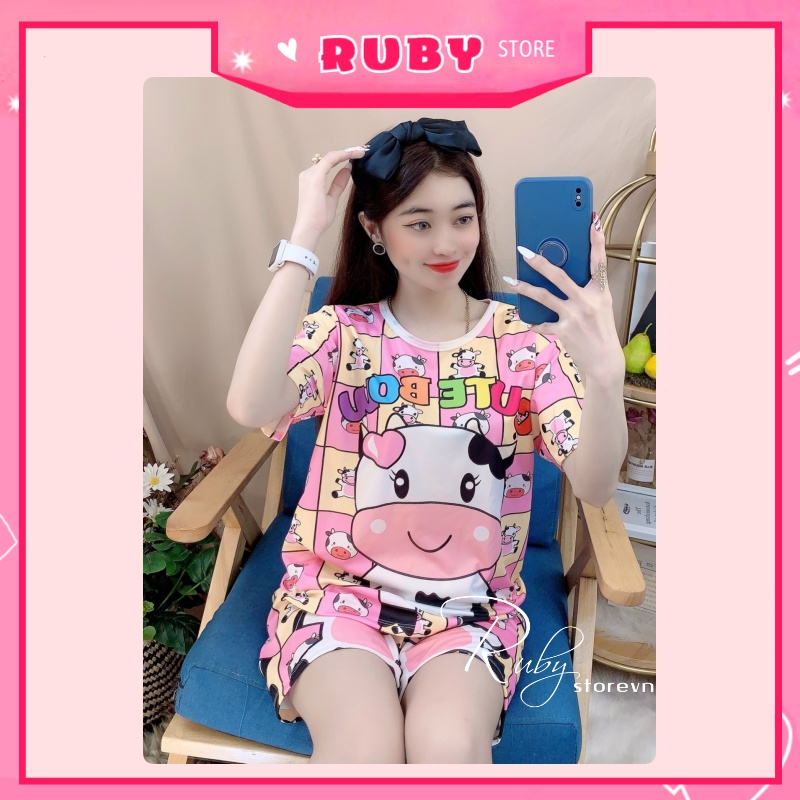 Đồ bộ mẹ và bé Hoạt Hình NHIỀU MẪU dễ thương ❤️ Unisex Nam Nữ (36KG - 46KG) ❤️ DBRBD Tổng hợp sz m