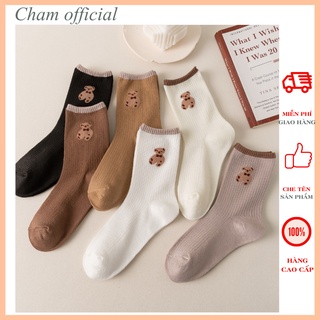 Tất gấu dệt kim cao cấp