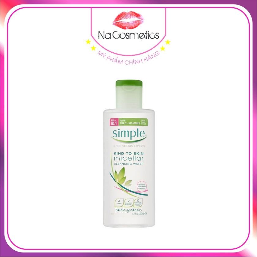 Nước tẩy trang Simple Kind To Skin Micellar Cleansing Water