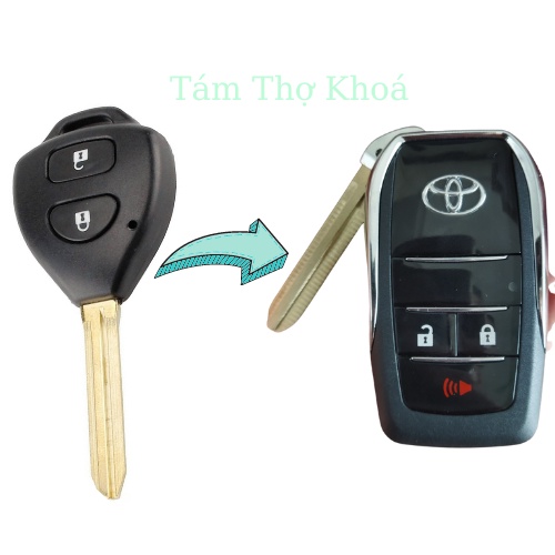 Vỏ Chìa Khoá Độ Gập Xe Toyota Innova, Fortuner, Vios, Yaris, corolla Altis, Camry...