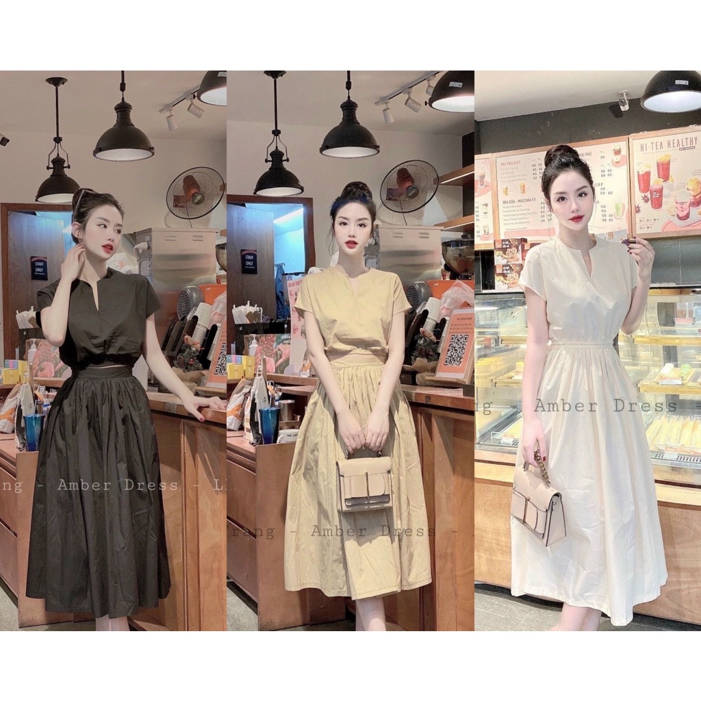 Set váy thô 2 món, Set váy thô kèm chân váy - SHOP THƠM PHẠM