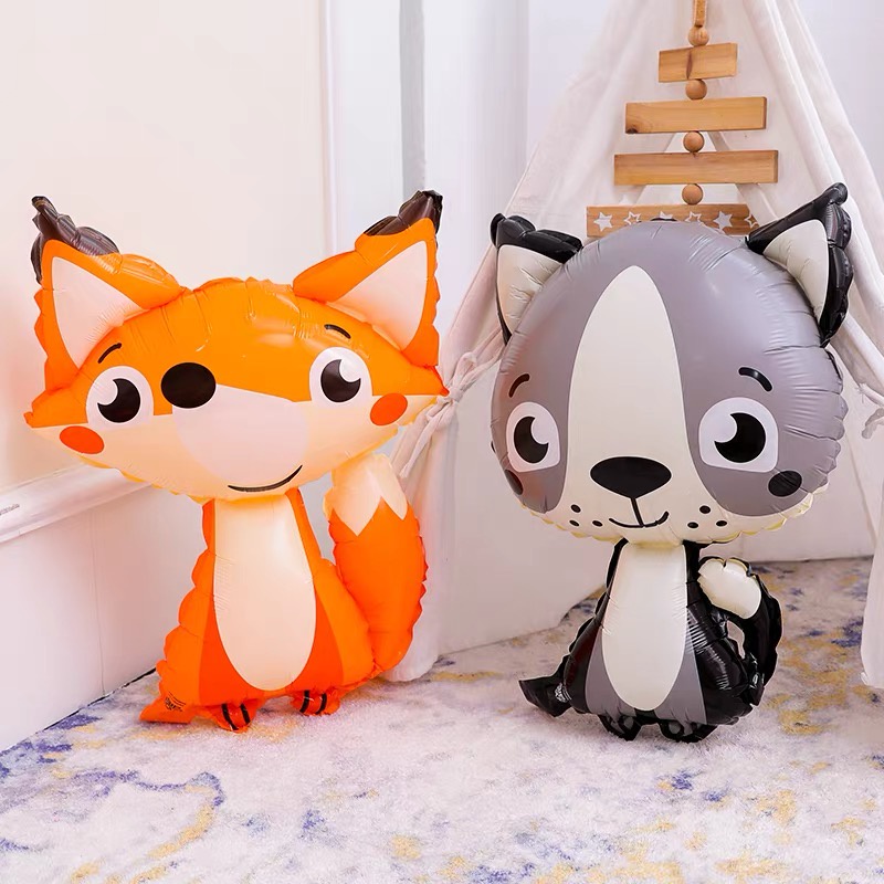 Bóng bay hình con vật dễ thương trang trí sinh nhật thôi nôi đầy tháng bé trai bé gái HAPPYKID BBHCV