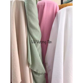 Vải thô xốp nhăn, nhún đẹp