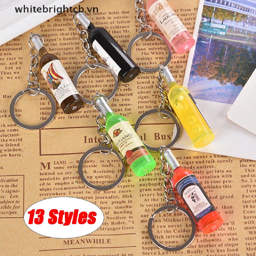 / / Myvn / / Móc Khóa Hình Chai Bia Bằng Acrylic Nhiều Kiểu Dáng Khác Nhau Dùng Làm Quà Tặng