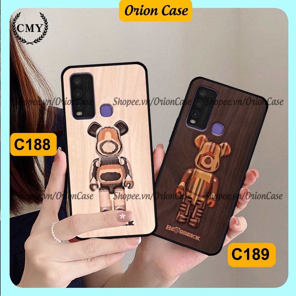 Ốp lưng Vivo Y30 / Y50 in hình bearbrick 3D thời trang, cá tính. ốp chống sốc, bền đẹp