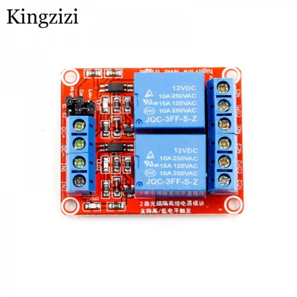 Mô Đun Rơ Le 2 Kênh DC 5v 12v 24V Kiểm Soát Mức Cao Và Thấp Kèm Rơ Le 2 Chiều