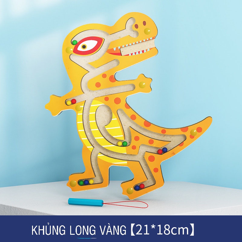 Mê cung nam châm gỗ, đồ chơi an toàn rèn luyện kỹ năng, tính tập trung kiên nhẫn, khéo léo chính xác, tư duy logic
