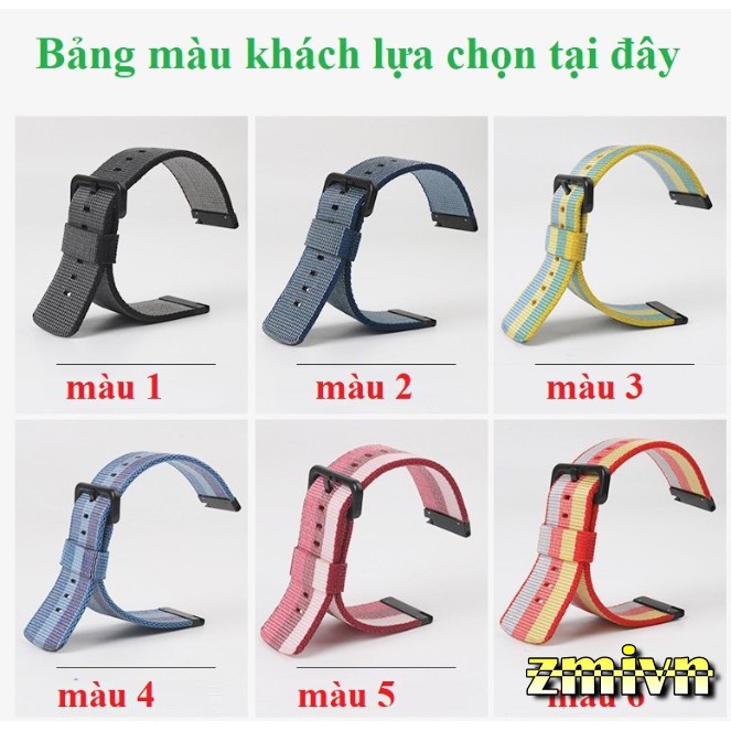 Dây đồng hồ Nylon Xiaomi Amazfit GTS / BIP Sikai cao cấp