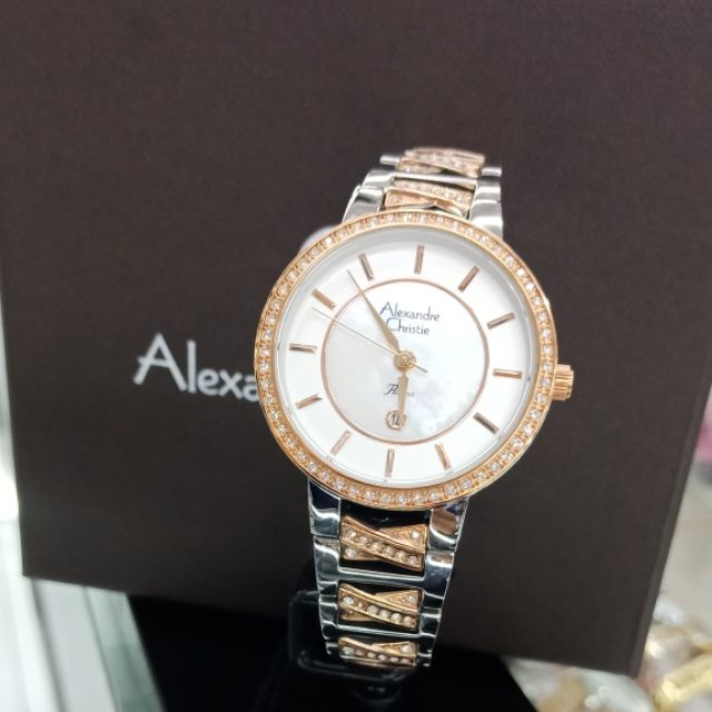 Đồng hồ đeo tay nữ hiệu Alexandre Chrities 2680LDBTRSL