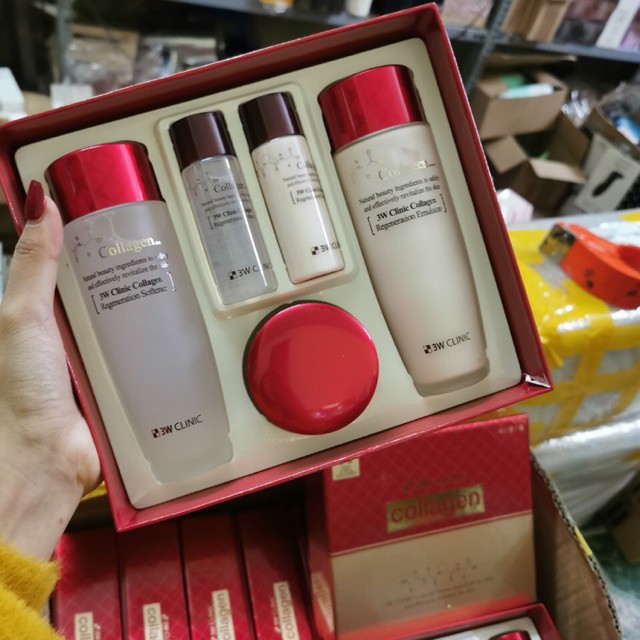Bộ dưỡng 3w clinic đỏ