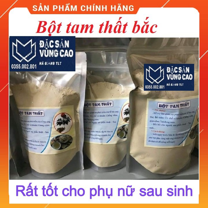 Bột tam thất nguyên chất 100g bột say từ củ, bột nguyên chất, bổ dưỡng an thần
