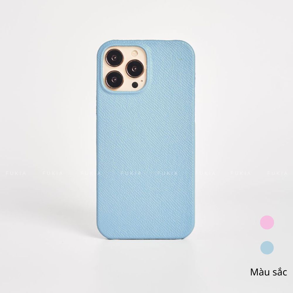Ốp da thủ công Epsom Full viền cho IPhone 14/14Plus/14Pro/14Promax/13/13Pro/13Promax/12Promax ODTC101
