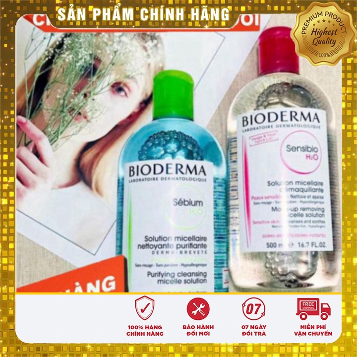 Nước Tây trang Bioderma Créaline H2O 500ml thương hiệu nổi tiếng nước Pháp | BigBuy360 - bigbuy360.vn