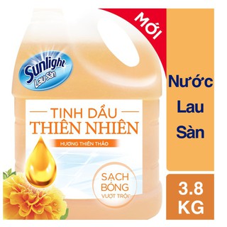 Nước lau sàn Sunlight Tinh Dầu Thiên Nhiên Hương Thiên Thảo, can 3.8kg