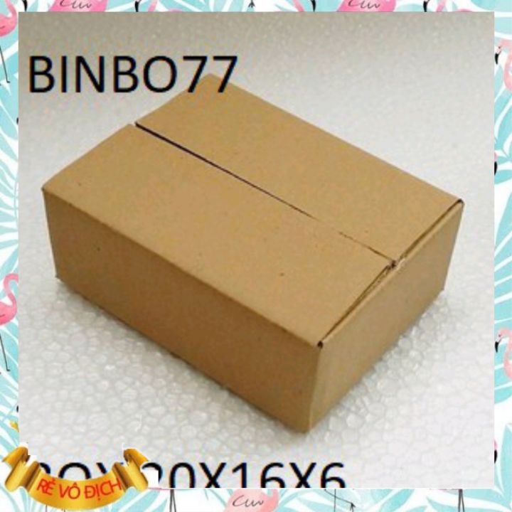 Bộ 100 Thùng Carton 20x16x6 cm - Hộp carton