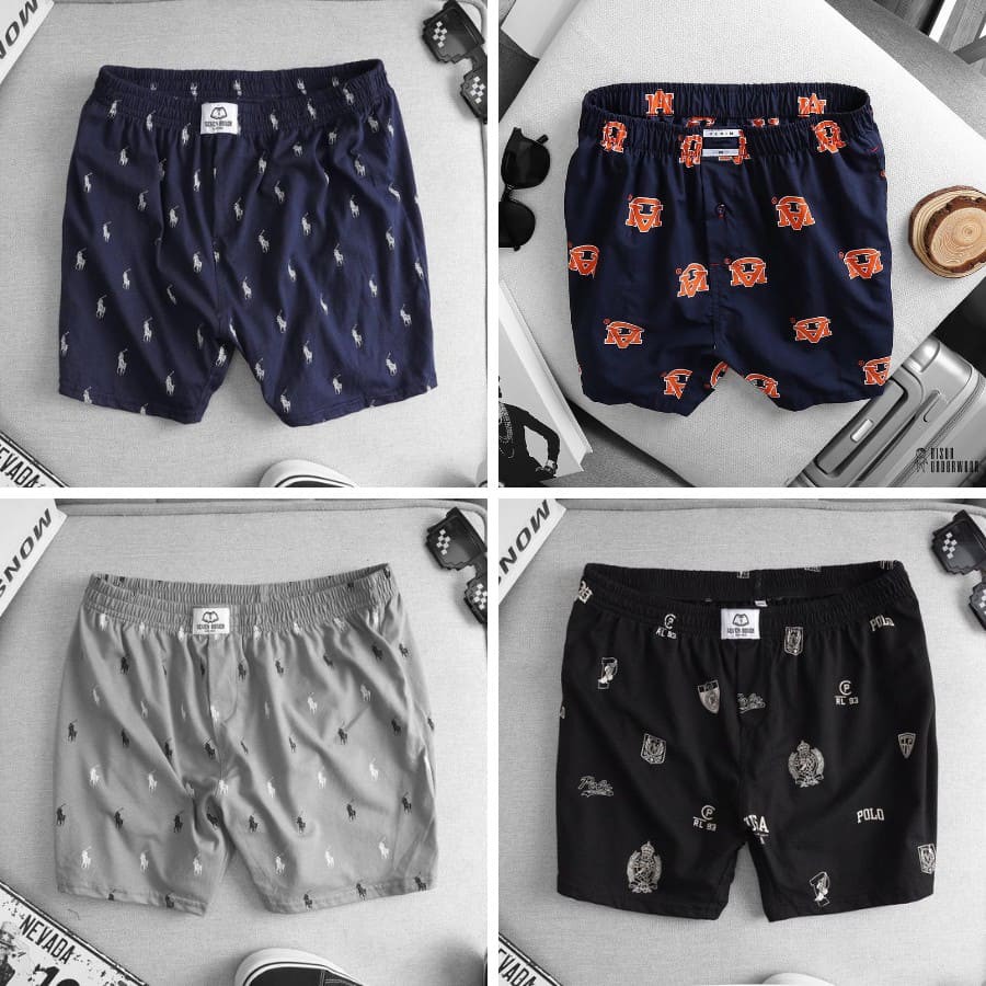 Quần đùi nam thun cotton mặc ngủ thoải mái, chất lượng (BIG SIZE) ( Hình Thật)