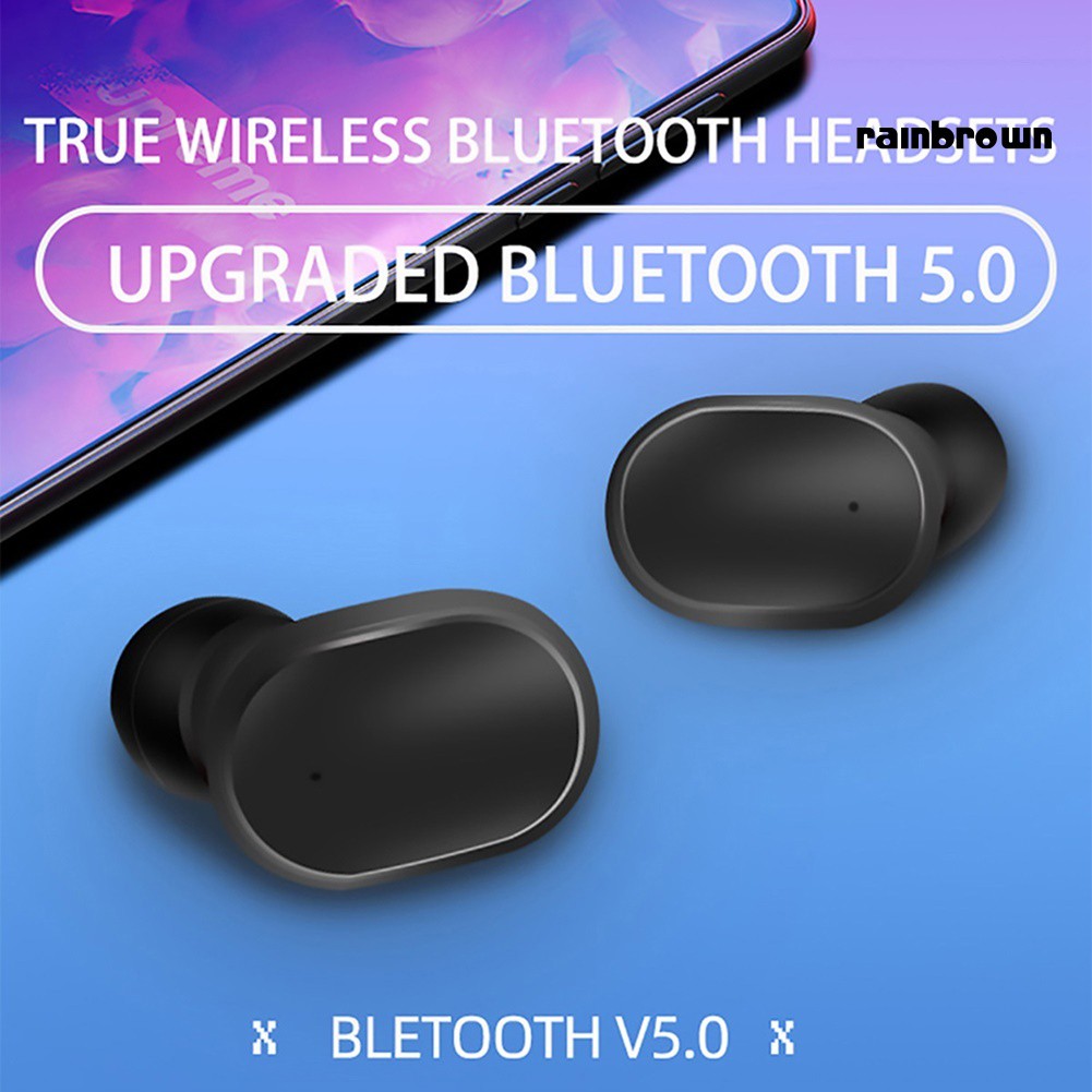 Tai Nghe Bluetooth 5.0 Không Dây Mini / Rej / A6X Tws Kèm Hộp Sạc