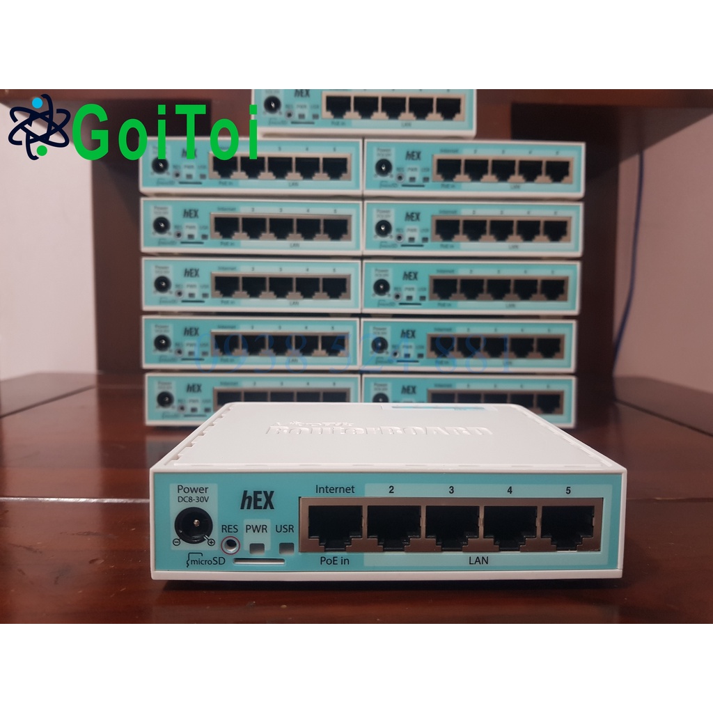 Thiết bị cân bằng tải mikrotik 750gr3 hàng cũ (nguyên bản, ngoại hình đẹp).