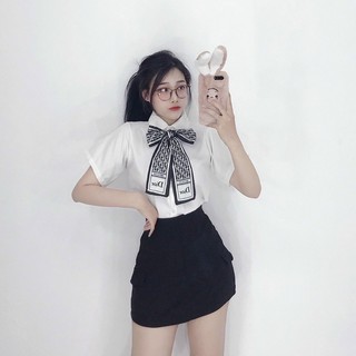 Áo sơ mi nơ CN tay ngắn - A2U