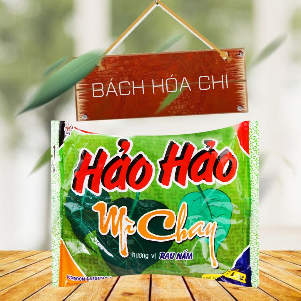 Thùng 30 gói mì Hảo Hảo Chay Rau nấm