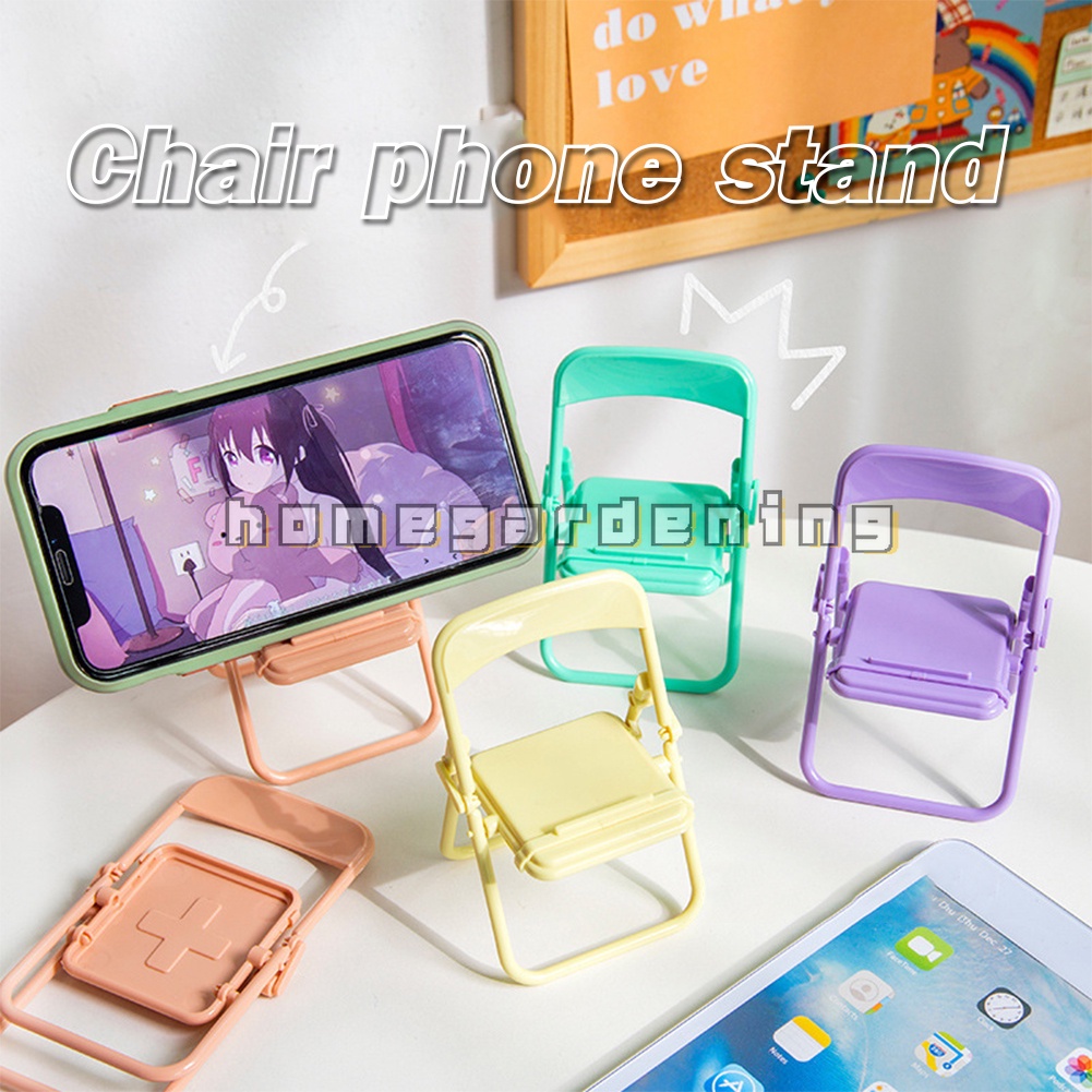 Giá Đỡ Điện Thoại Để Bàn Có Thể Gập Lại 4 Màu Sắc Dễ Thương Trang Trí Bàn Làm Việc