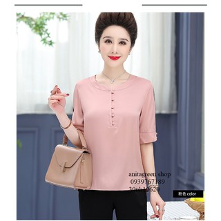 Tk1-0620-áo kiểu quý cô tay lỡ