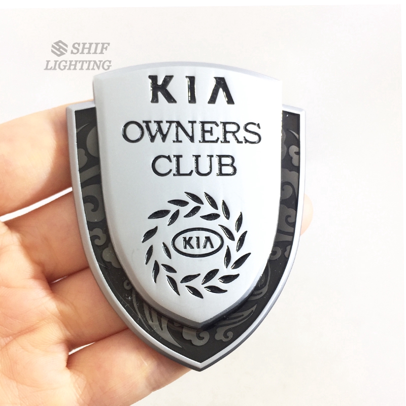 Logo KIA OWNERS CLUB dán dùng để trang trí xe hơi tiện dụng