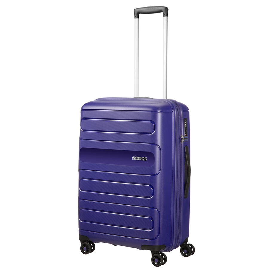 Vali kéo Sunside AMERICAN TOURISTER size Cabin 20inch: Bánh xe đôi xoay 360 độ ; Khả năng nới rộng (size trung và đại)
