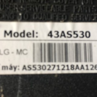 Bo mạch Tivi ASANZO các model: 43AS510, 43AS530