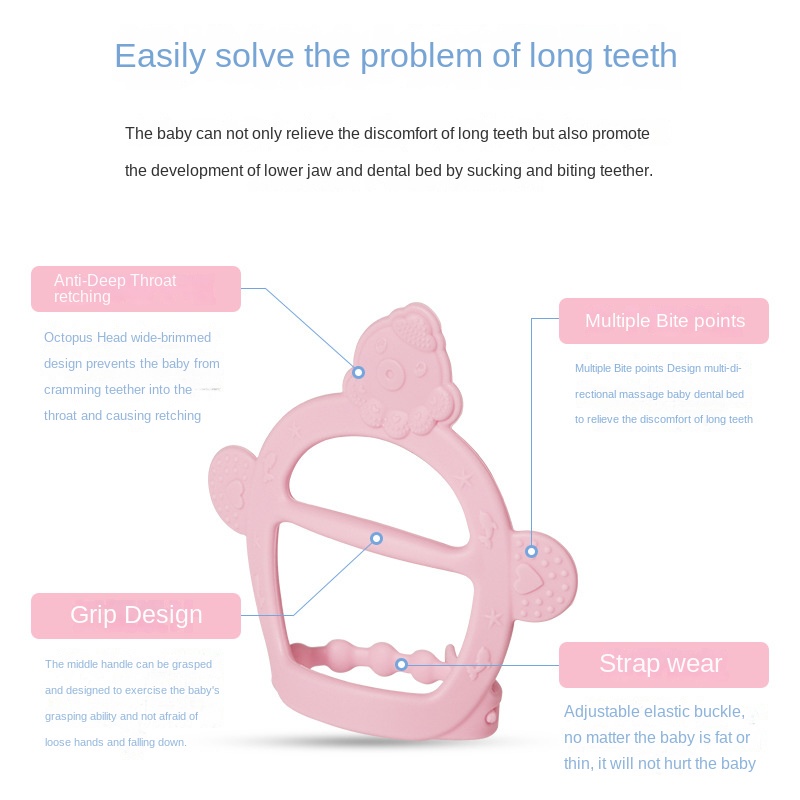 Vòng Tay Silicone Bảo Vệ Tay An Toàn Cho Bé Mọc Răng