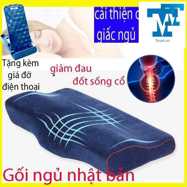 Gối ngủ nhanh nhật bản cao su non đa năng chuyên chữa chị đau mỏi vai gáy thoát vị đốt đốt sống cổ, ngủ không ngon