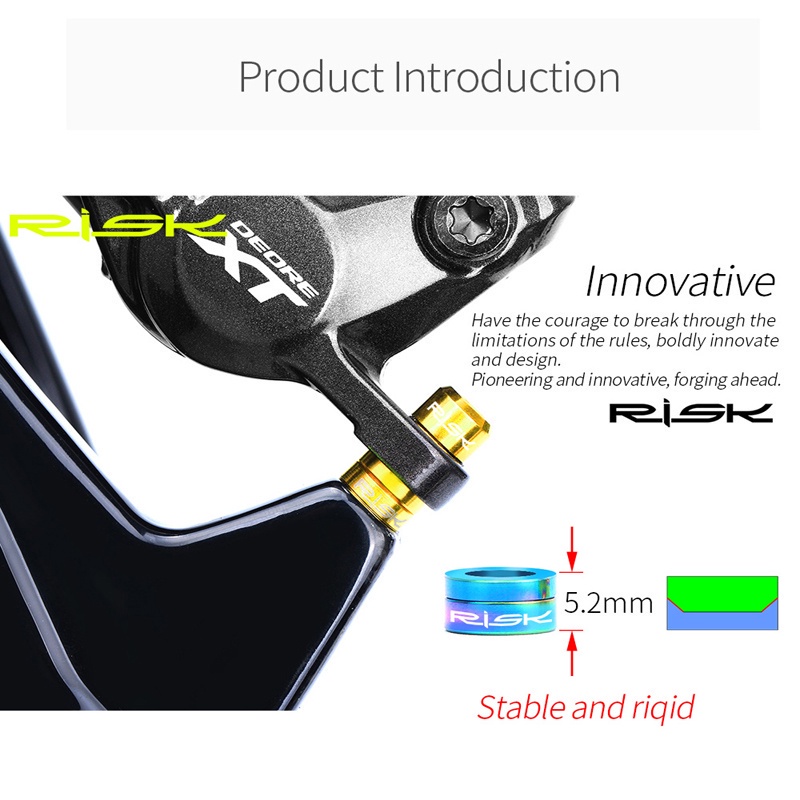 Set 4 Vòng Đệm Phanh Xe Đạp Leo Núi BMX M6 Bằng Titan Cao Cấp