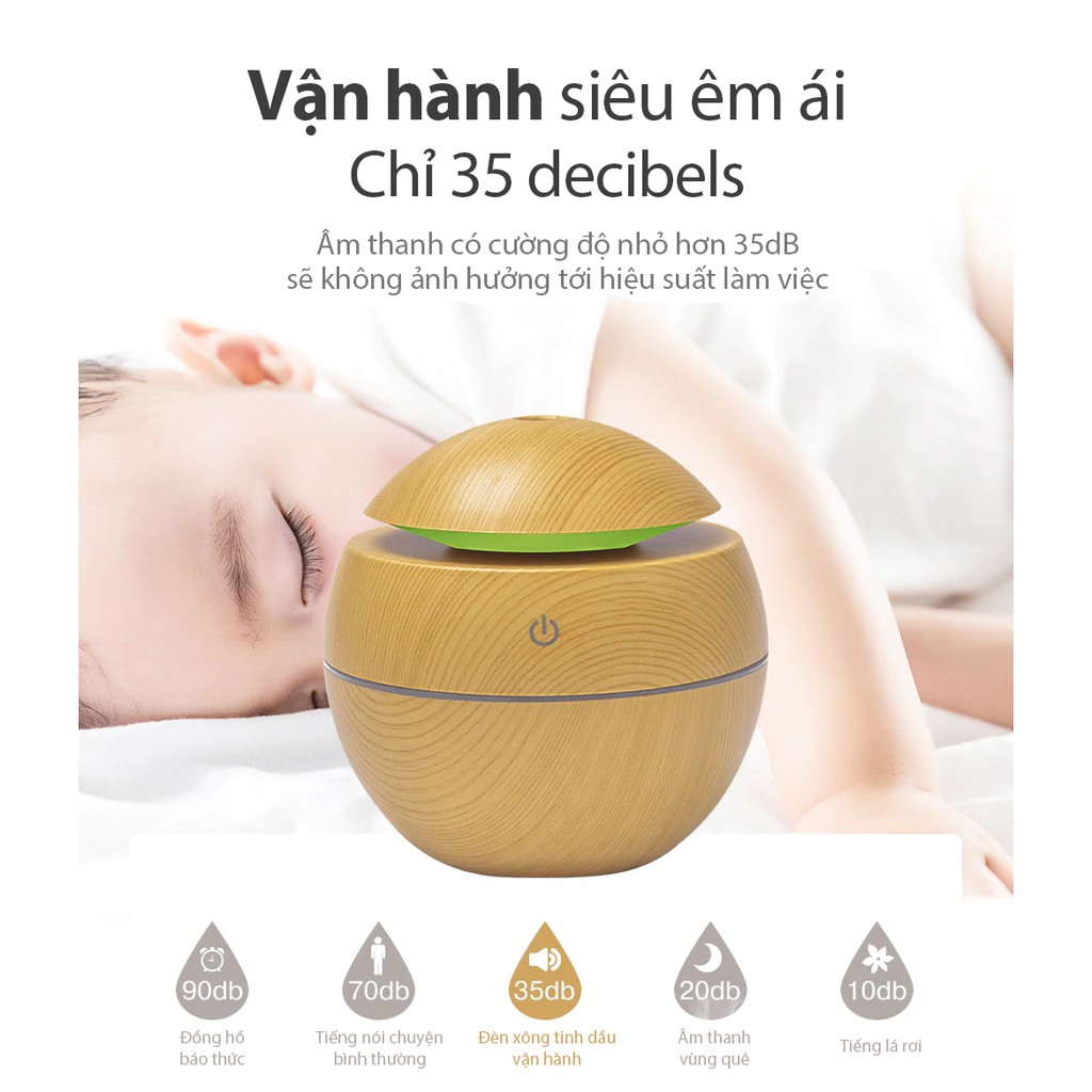 Máy xông tinh dầu phun sương thơm phòng, giải tỏa căng thẳng May Fragrance