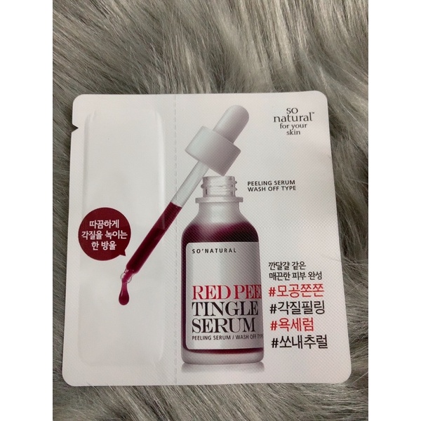 [ Chính Hãng] Red Peel Tingle Serum Thay da sinh học  Aha Bha So Natural Hàn Quốc