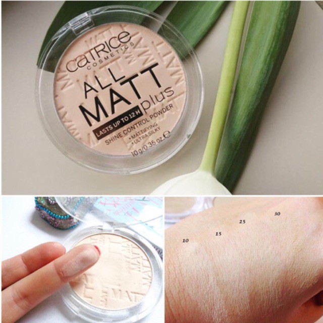 Phấn phủ CATRICE All Matt Plus Shine Control Powder TONE 10