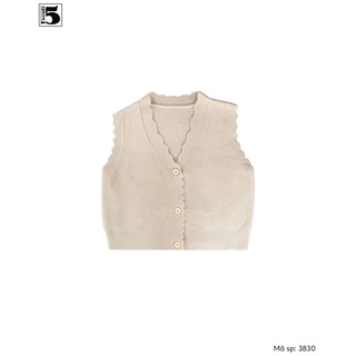 Áo len gile nữ 3 cúc Twentyfive 3830