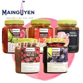 Mứt Boduo 1kg - (Đủ mùi), Xoài, Ổi Hồng, Nhài, Bưởi Hồng