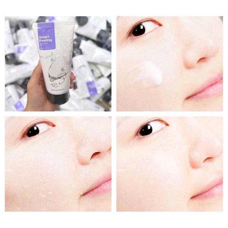 [Hàng Auth Hàn Quốc] Tẩy da chết -Tẩy tế bào chết ngọc trai TheFaceshops Smart Peeling White Jewel Perle Hàn Quốc 120ml | BigBuy360 - bigbuy360.vn