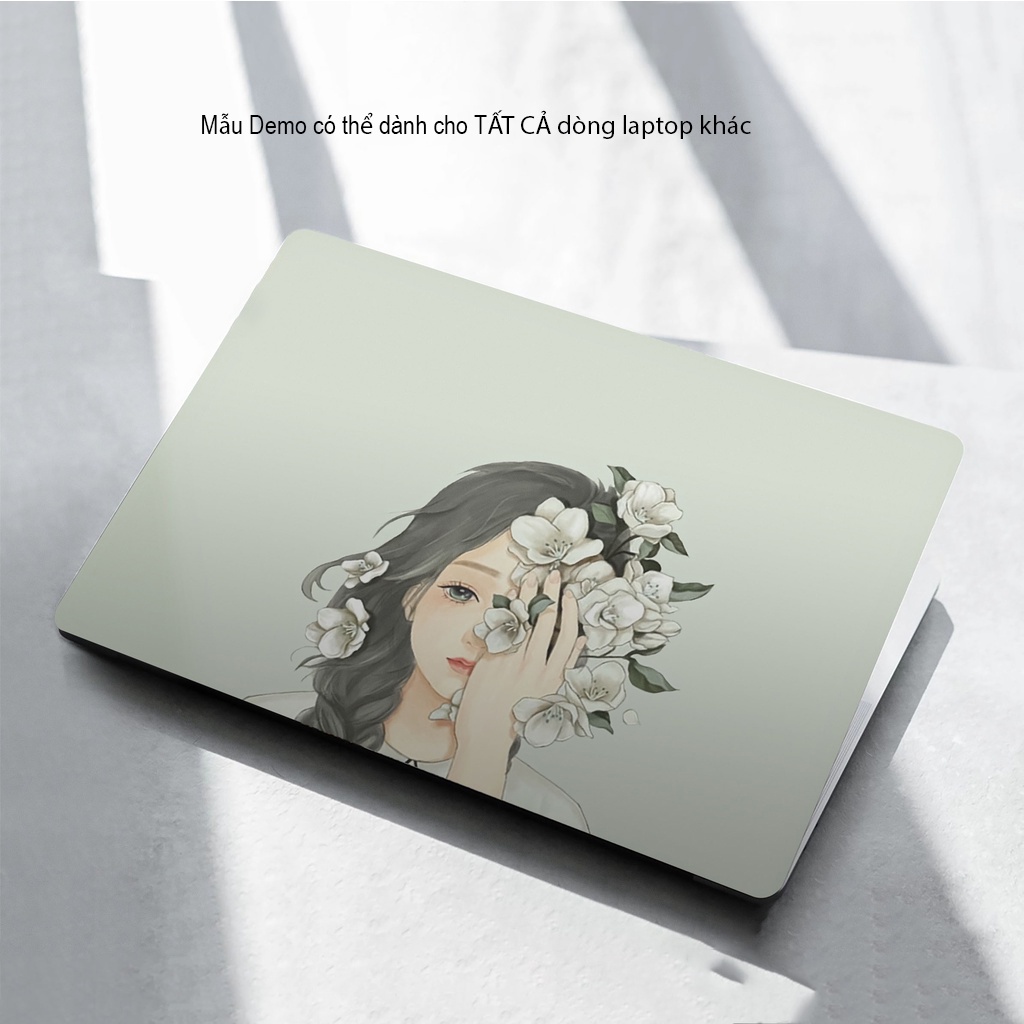 Skin dán laptop Miếng dán laptop in theo yêu cầu cho Dell Asus Acer Lenovo Thinkpad Vaio Msi mẫu nữ dễ thương