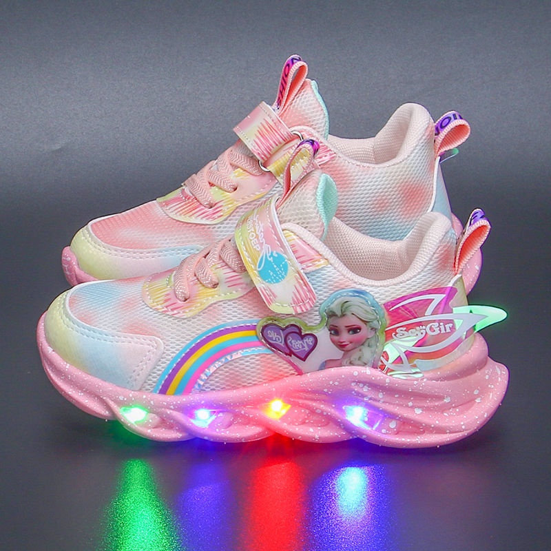 Giày Thể Thao Mùa Thu 2022 Có Đèn Thiết Kế Mới Cho Bé Gái