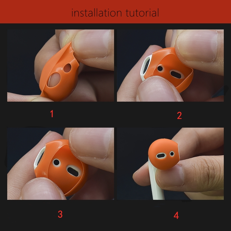 Vỏ bảo vệ tai nghe bằng silicon mềm mỏng chống trượt thích hợp cho Airpod 1/2 Airpods Pro